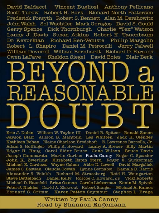 Title details for Beyond a Reasonable Doubt by Paula Canay - Available